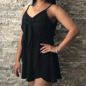 Black Sleeveless Romper
